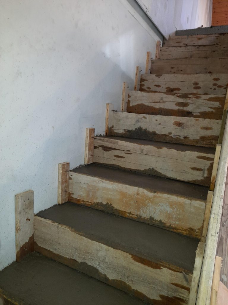 Armatura scala e getto 