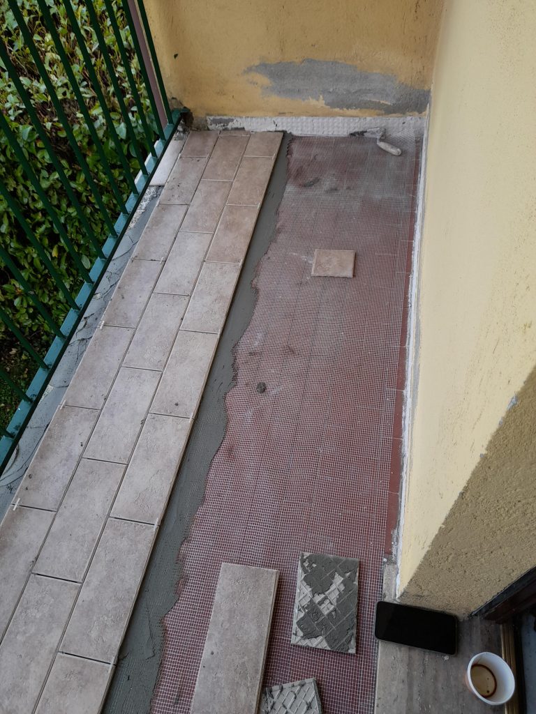 Rifacimento pavimento balcone