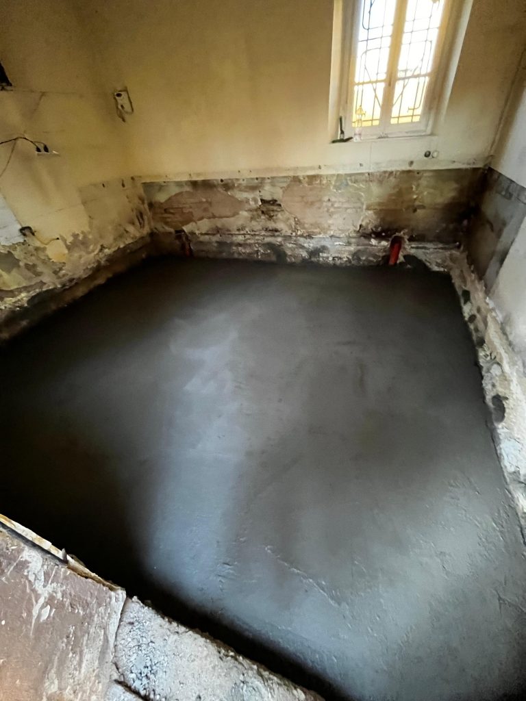 Getto cemento per pavimentazione